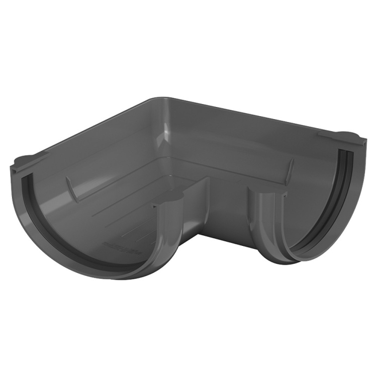 Угол желоба ТЕХНОНИКОЛЬ Оптима 90 градусов, серый