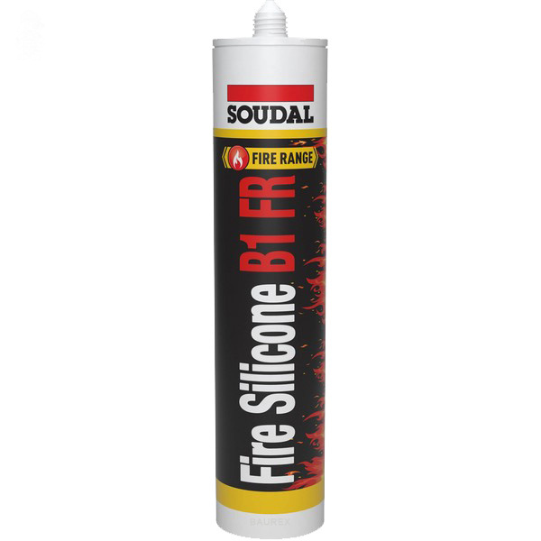 Герметик термостойкий Soudal B1 FR, белый, 600мл